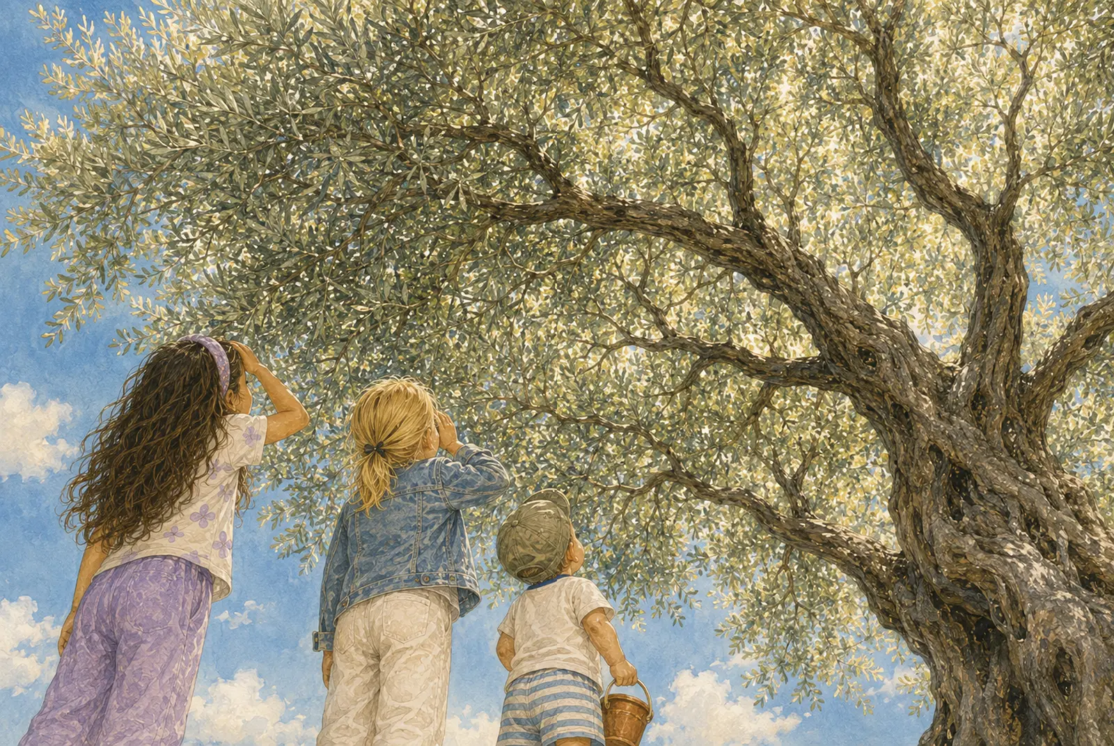 Illustration de paysage provençal